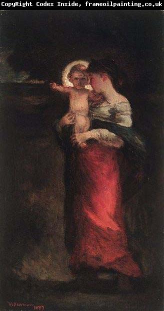 Robert Loftin Newman Madonna and Child